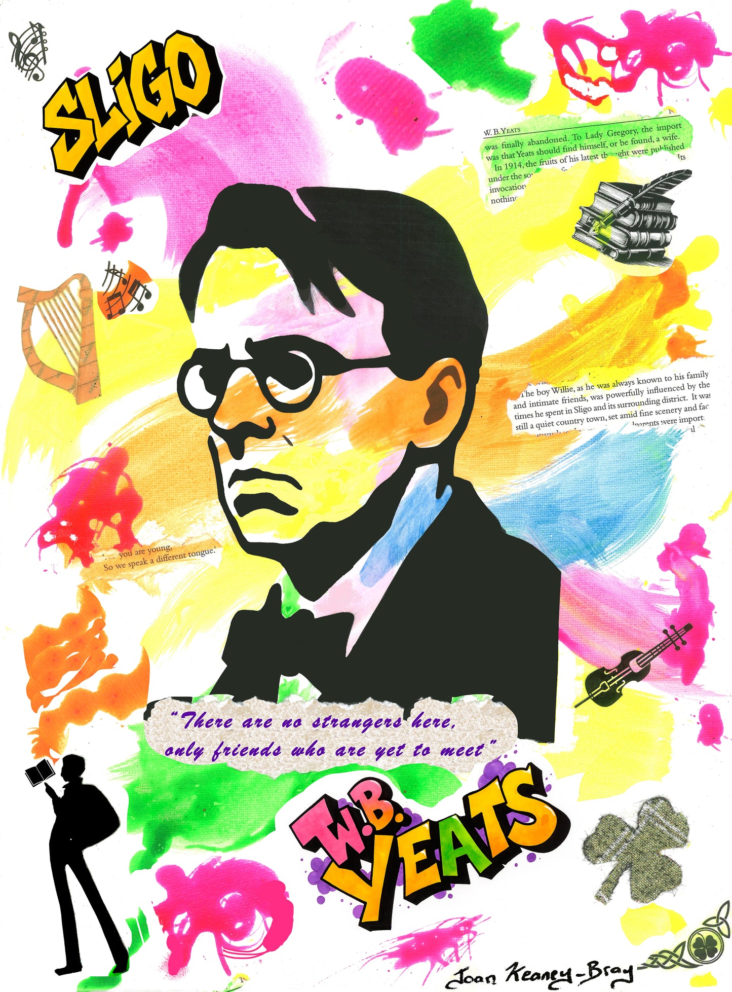 Limited Edition Prints - W.B.Yeats Abstract Print