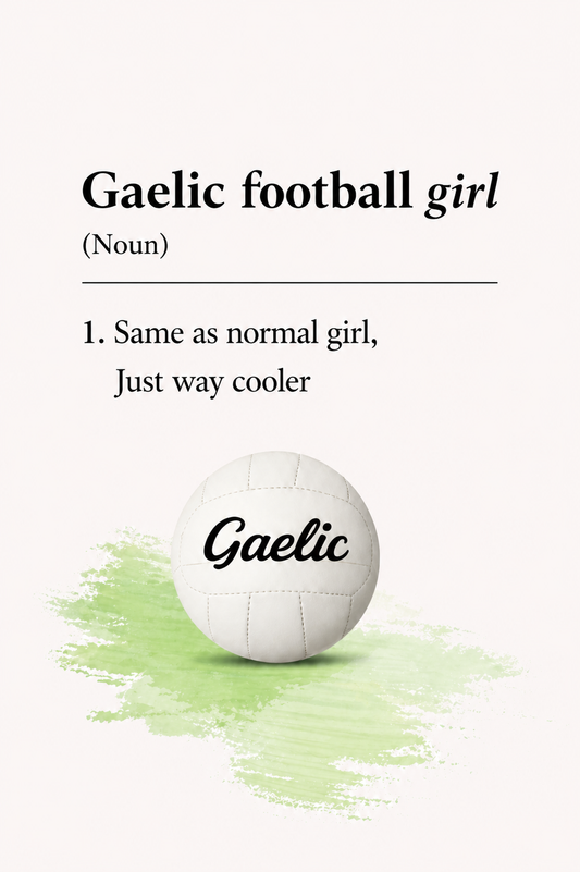 Gaelic Football Girl Print