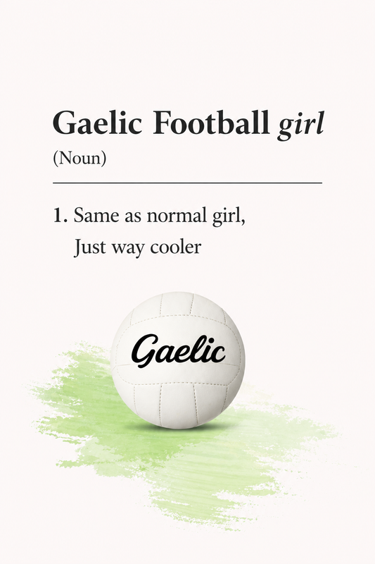Gaelic Football Girl Print
