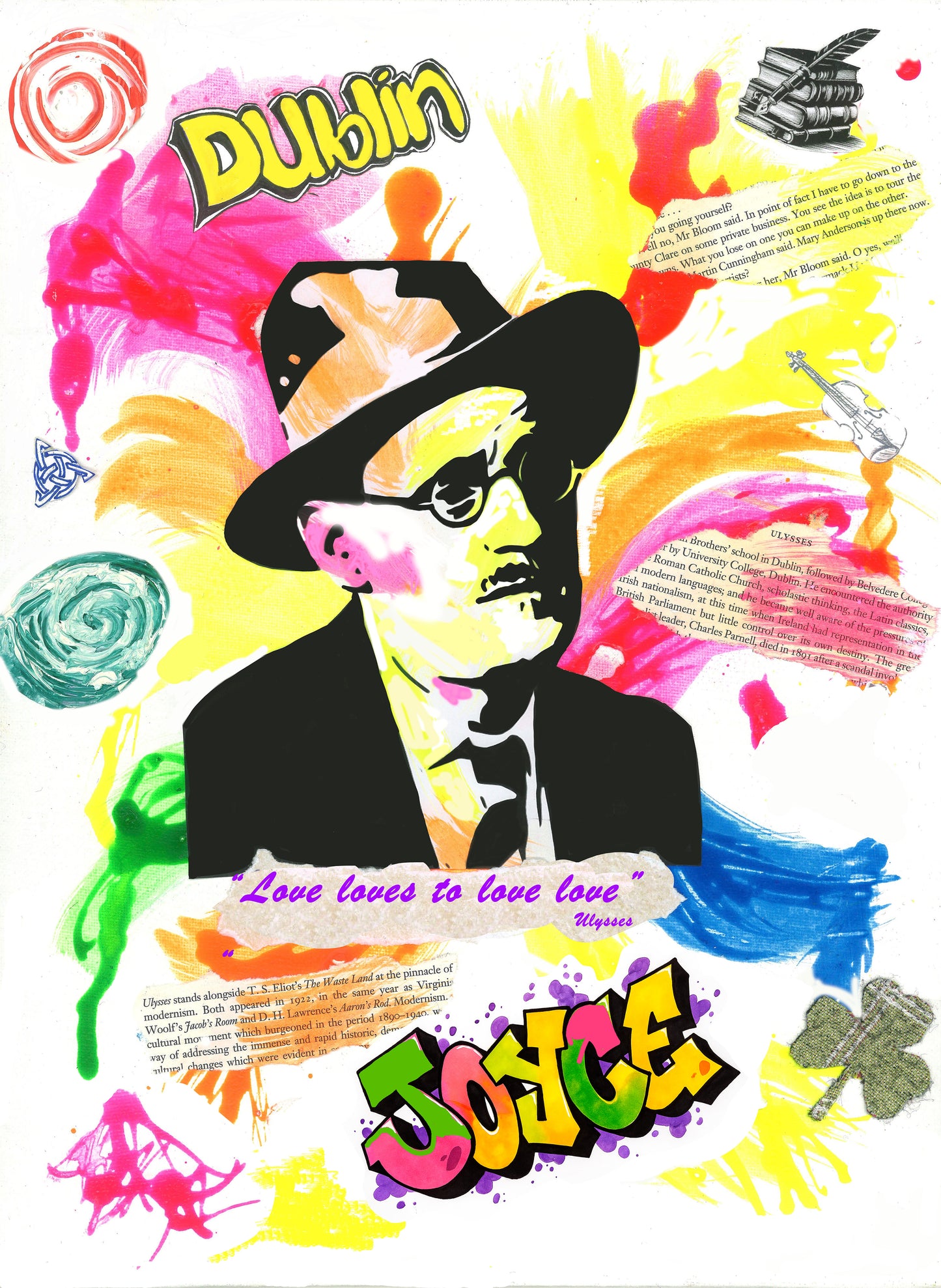Limited Edition Prints - James Joyce Abstract Art Print