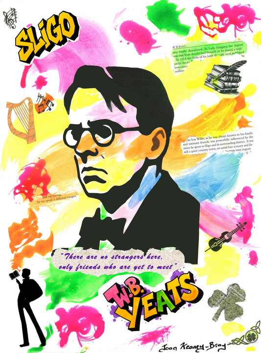 Limited Edition Prints - W.B.Yeats Abstract Print